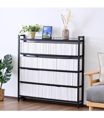 Amazon｜大容量ホームシェルフ W75 幅75×奥行29.5(17)×高さ180cm 組立